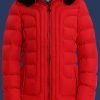 Damen Jacken Belvitesse Long, PolyAirLite, Red Winter BVDL-44-RD-GRÖßE