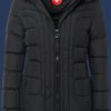 Damen Jacken Belvitesse Long, PolyAirLite, Schwarz Winter BVDL-44-SW-GRÖßE