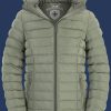 Damen Jacken Italy Hood, MaLiHiTec, Salbei Winter ITALH-1040-SAL-GRÖßE