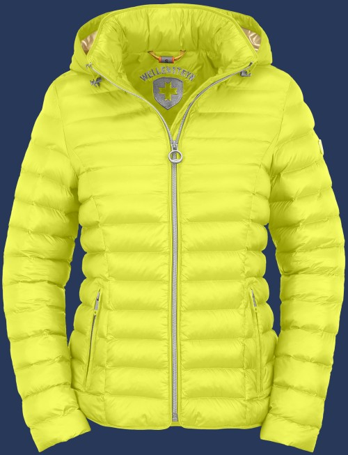 Damen Jacken Italy Hood, MoShiHiTec, Limegreen Winter ITALH-1001-LMG-GRÖßE