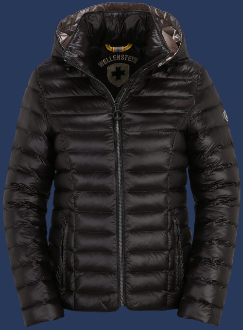 Damen Jacken Italy Hood, MoShiHiTec, Schwarz Winter ITALH-1001-SW-GRÖßE