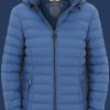 Damen Jacken Italy Hood, MoSoDuHiTec, Skyblue Winter ITALH-719-SKY-GRÖßE