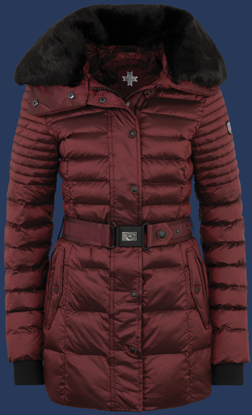 Damen Jacken Nachthimmel, HoloAirTec, Grape Red Winter NACH-887-GPR-GRÖßE