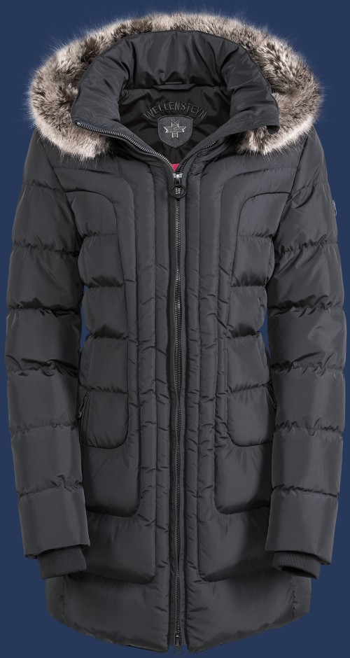 Damen Mäntel Astoria Long, PrincessAirTec, Schwarz Winter ASTL-560-SW-GRÖßE