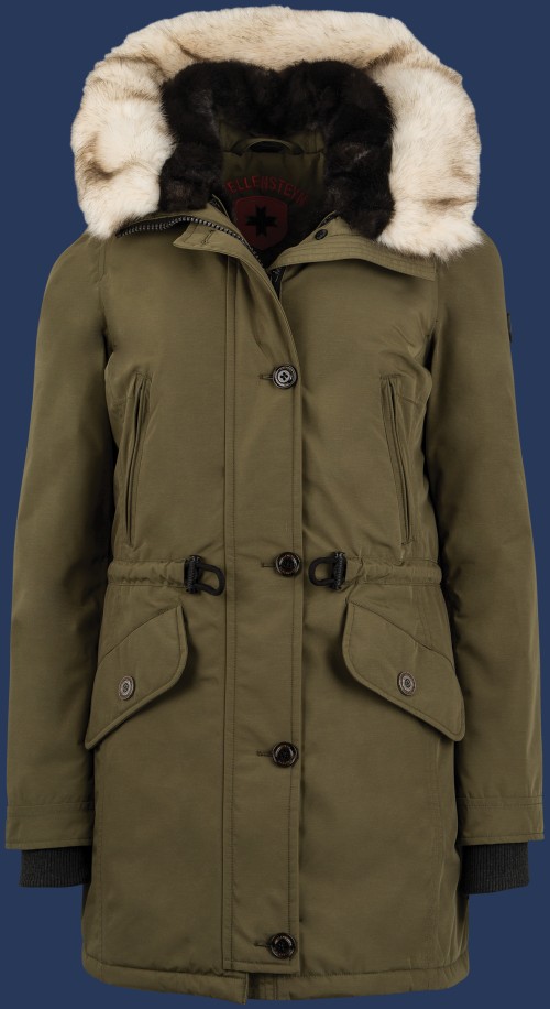 Damen Mäntel Black X Lady, StroBoAirTec, Army Winter BLAXL-870-ARM-GRÖßE