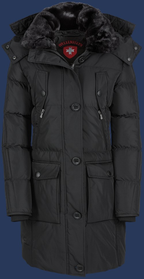 Damen Mäntel Centauri Lady, MiPeJaqAirTec, Schwarz Winter CENL-477-SW-GRÖßE