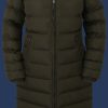 Damen Mäntel Cordoba Long, CoLaAirTec, Darkarmymelange Winter COBAL-1015-DAML-GRÖßE