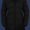 Damen Mäntel Goldmine Long, FourStreAirTec, Schwarz Winter GOLDL-565-SW-GRÖßE