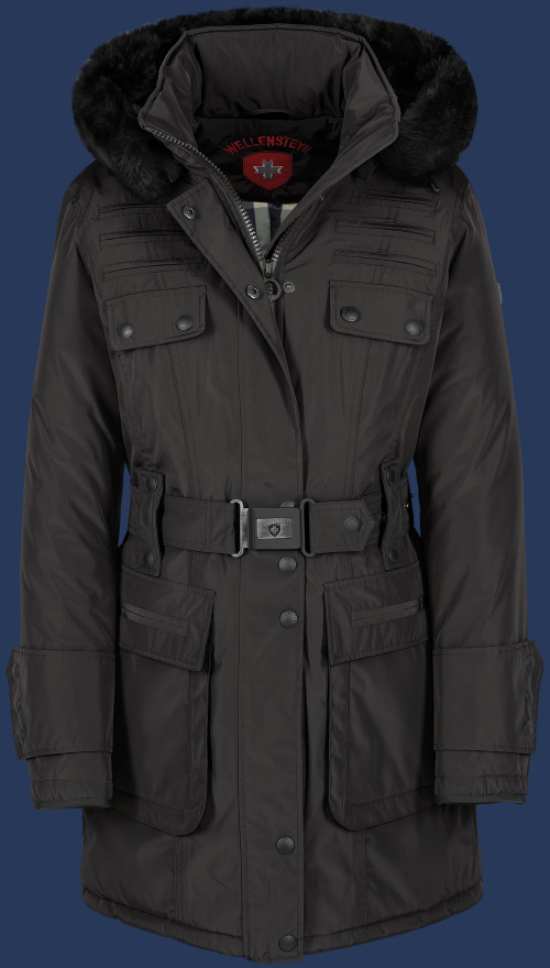 Damen Mäntel Mystery, TiSaAirTec, Schwarz Winter MYST-382-SW-GRÖßE