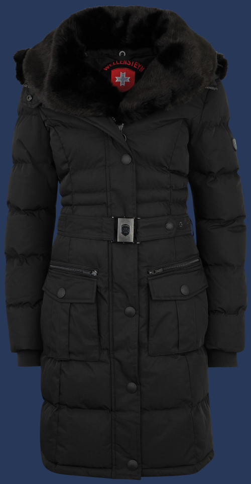 Damen Mäntel Opium, MiPeJaqAirTec, Schwarz Winter OPIU-477-SW-GRÖßE