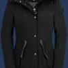 Damen Mäntel Sommerparka, SeSilEstAirTec, Black/Black Sommer SOMP-994-BB-GRÖßE