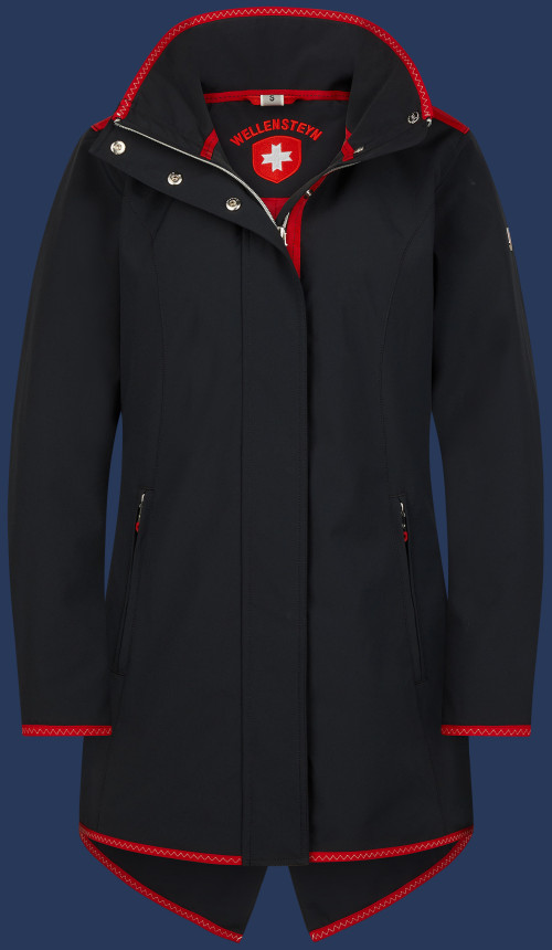 Damen Mäntel Tarent, LightShellAirTec, Darknavy/Red Sommer TARE-1049-DNR-GRÖßE