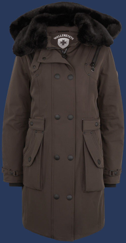 Damen Mäntel Trinity, ElaDuAirTec, Ebony Winter TRIN-426-EBY-GRÖßE