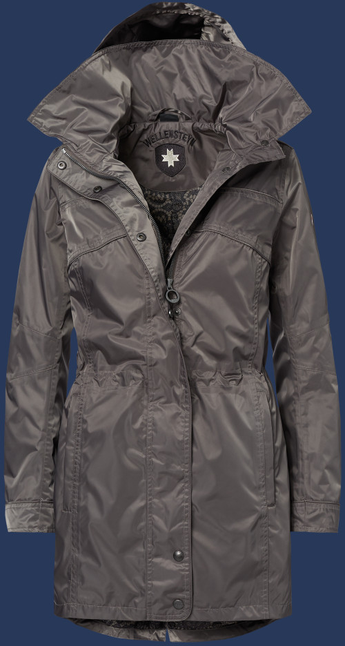 Damen Mäntel Victoria, GlossyAirTec, Titan Sommer VIC-46-TIT-GRÖßE