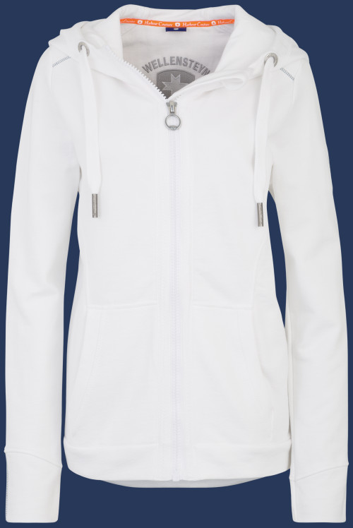 Damen Pullover Yacht Hoodie Lady, French Terry 400, White Winter YAHL-861-WTE-GRÖßE