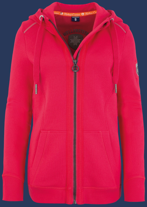 Damen Pullover Yacht Hoodie Lady, Tech Sweat 450, Berry Winter YAHL-864-BE-GRÖßE