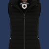 Damen Westen Italy Vest Hood, MoSoDuHiTec, Schwarz Winter ITAVH-719-SW-GRÖßE