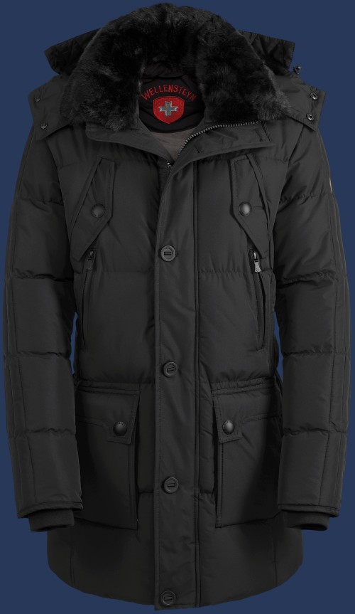 Herren Jacken Centauri, PolyAirLite, Schwarz Winter CENT-44-SW-GRÖßE