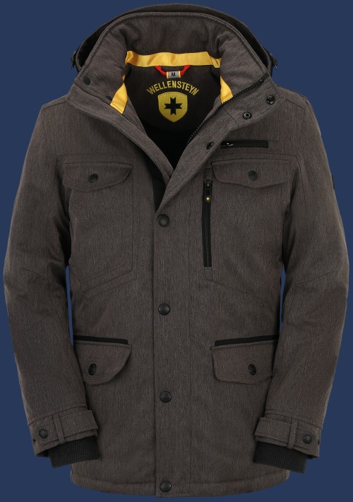 Herren Jacken Chester Winter, BosAirTec, Saltpepper Winter CHEW-377-SPP-GRÖßE