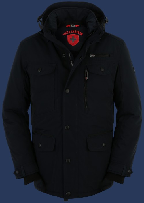 Herren Jacken Chester Winter, StroBoAirTec, Darknavy Winter CHEW-870-DN-GRÖßE