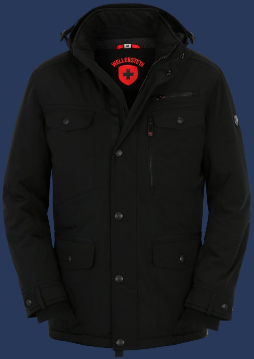 Herren Jacken Chester Winter, StroBoAirTec, Schwarz Winter CHEW-870-SW-GRÖßE