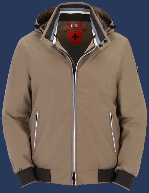 Herren Jacken College, HiDansAirTec, Sandstone/White/Bluesmoke Sommer COLL-825-SWB-GRÖßE