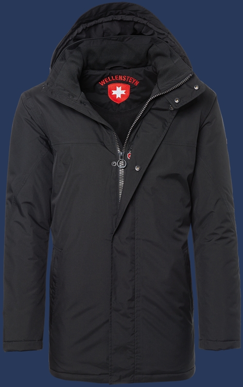 Herren Jacken England-Sommer-KG, PolyAirLite, Schwarz Sommer ENSQ-44-SW-GRÖßE