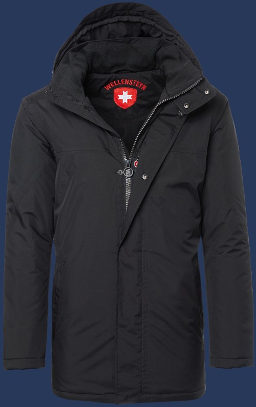 Herren Jacken England-Sommer, PolyAirLite, Schwarz Sommer ENS-44-SW-GRÖßE