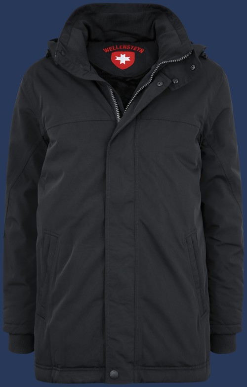 Herren Jacken England, StroBoAirTec, Schwarz Winter EN-870-SW-GRÖßE