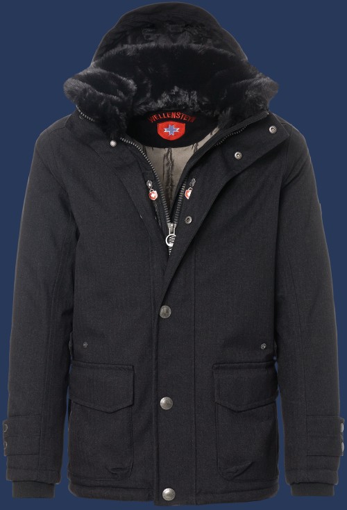 Herren Jacken Feuerland, WoCasAirTec, Anthrazit Winter FEU-170-ANT-GRÖßE