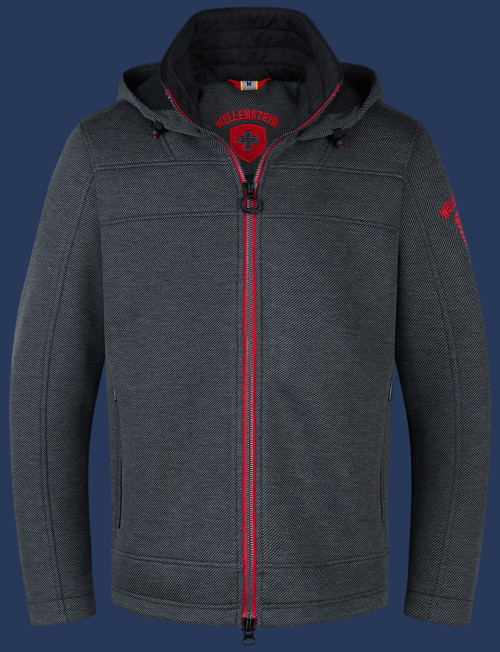 Herren Jacken Florida Men, ScuWiLiHiTec, Darkgreymelange/Red Winter FLOM-1000-DGRE-GRÖßE