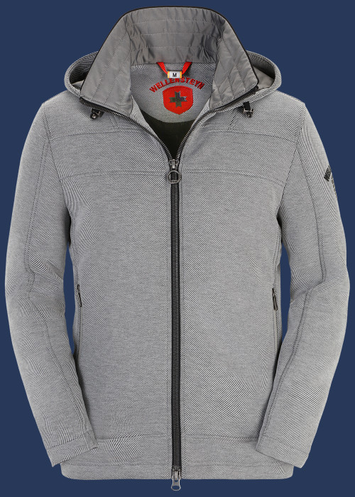 Herren Jacken Florida Men, ScuWiLiHiTec, Lightgreymelange/Black Winter FLOM-1000-LGBL-GRÖßE