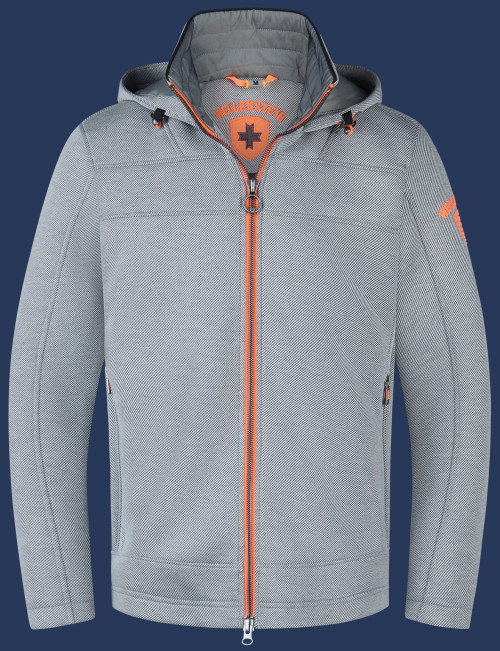 Herren Jacken Florida Men, ScuWiLiHiTec, Lightgreymelange/Neonorange Winter FLOM-1000-LGNO-GRÖßE