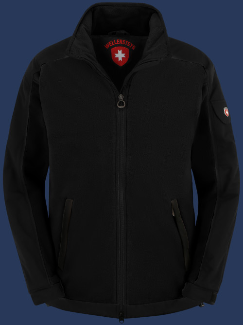 Herren Jacken Jet-Jacke, MicroFleece, Schwarz Winter JJ-10-SW-GRÖßE