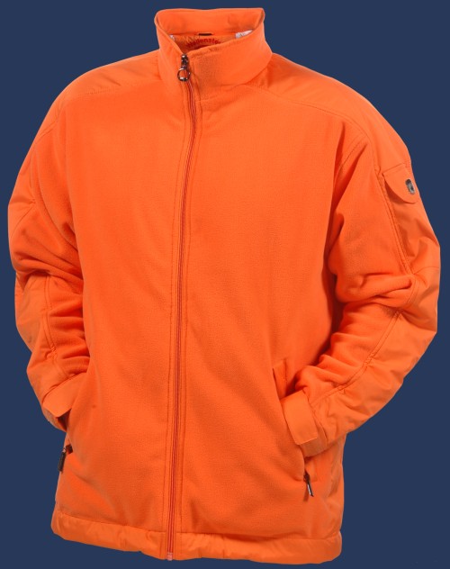 Herren Jacken Jet-Jacke, MicroFleece, SpanishOrange Winter JJ-10-SPO-GRÖßE