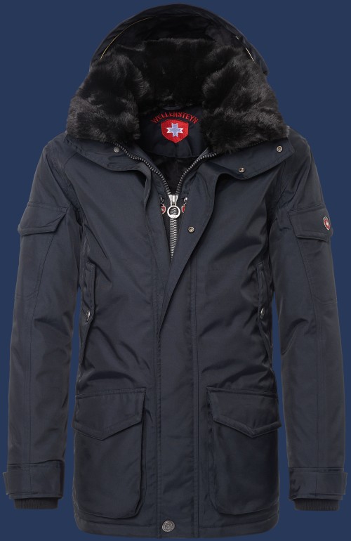 Herren Jacken Kodiaks, RainbowAirTec, Midnightblue Winter KOD-66-MDB-GRÖßE