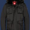 Herren Jacken Leuchtcraft, RainbowAirTec, Schwarz Winter LFE-66-SW-GRÖßE