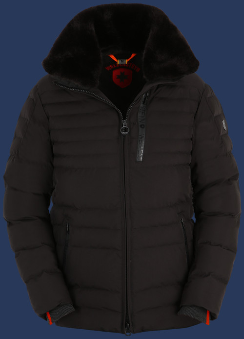Herren Jacken Polar Men, StroBoAirTec, Schwarz Winter POLA-870-SW-GRÖßE