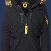 Herren Jacken Rescue Parka, HDDAirTec, Schwarz Winter RESP-62-SW-GRÖßE
