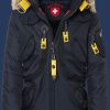 Herren Jacken Rescue Parka, RainbowAirTec, Midnightblue Winter RESP-66-MDB-GRÖßE