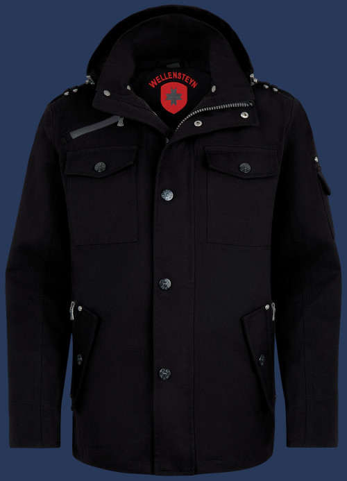 Herren Jacken Retro, MaRiNeAirTec, Schwarz Sommer RET-967-SW-GRÖßE