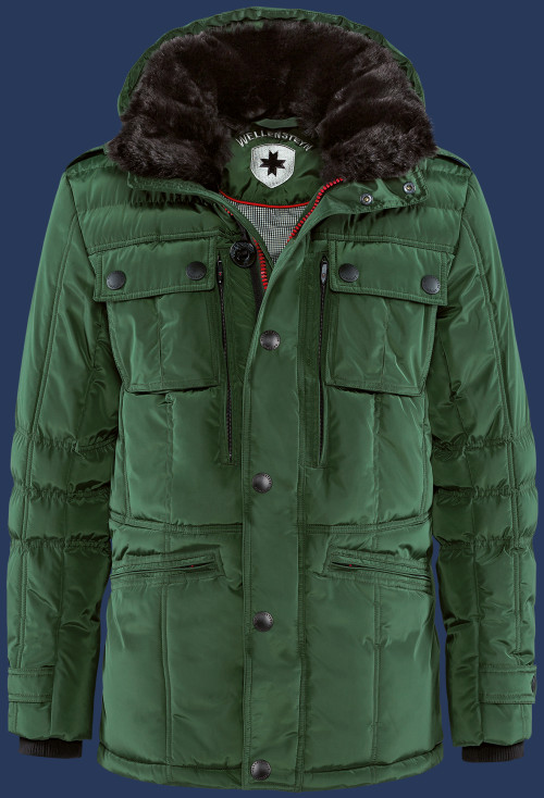 Herren Jacken Snowdrift, TiSaAirTec, Nightgreen Winter SNDR-382-NGG-GRÖßE
