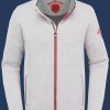 Herren Jacken Tampa Men, ScubaDotSweat, Lightgreymelange/Red Winter TAMM-996-LGRD-GRÖßE