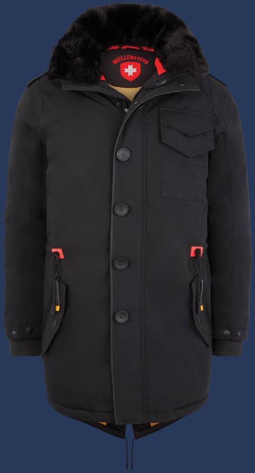 Herren Mäntel Arcadia Men, StroBoAirTec, Midnightblack Winter ARCM-870-MDBL-GRÖßE