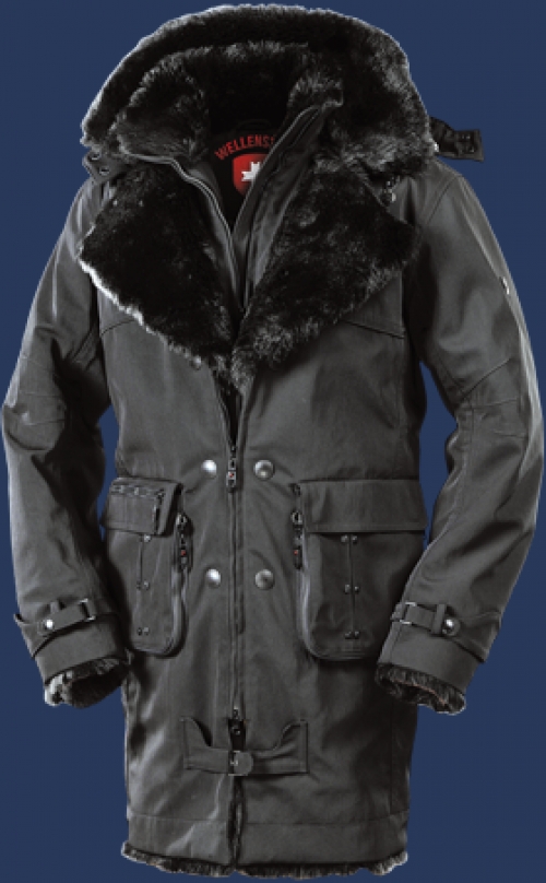 Herren Mäntel Hurricane, MeMoxAirTec, Schwarz Winter HURR-434-SW-GRÖßE