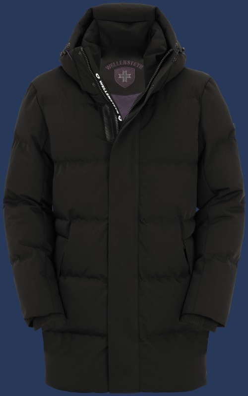 Herren Mäntel Icecube Long, StroBoAirTec, Schwarz Winter ICECUL-870-SW-GRÖßE