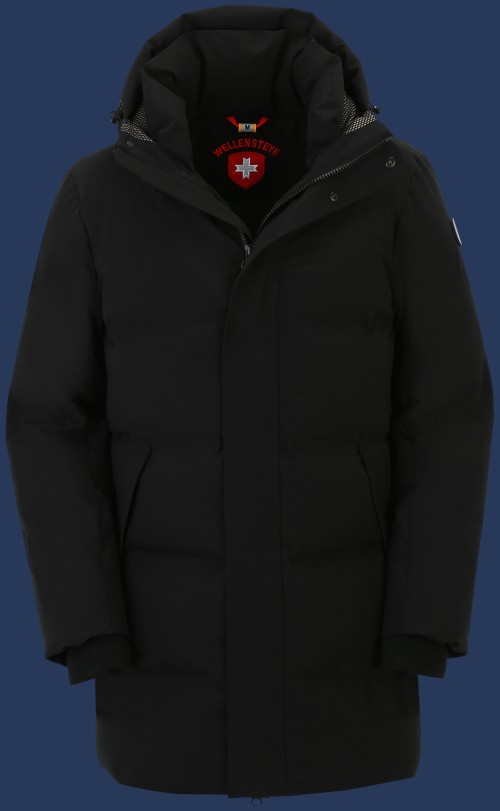 Herren Mäntel PAVVA Medium, TiRoAirTec, Schwarz Winter PAVAM-1023-SW-GRÖßE