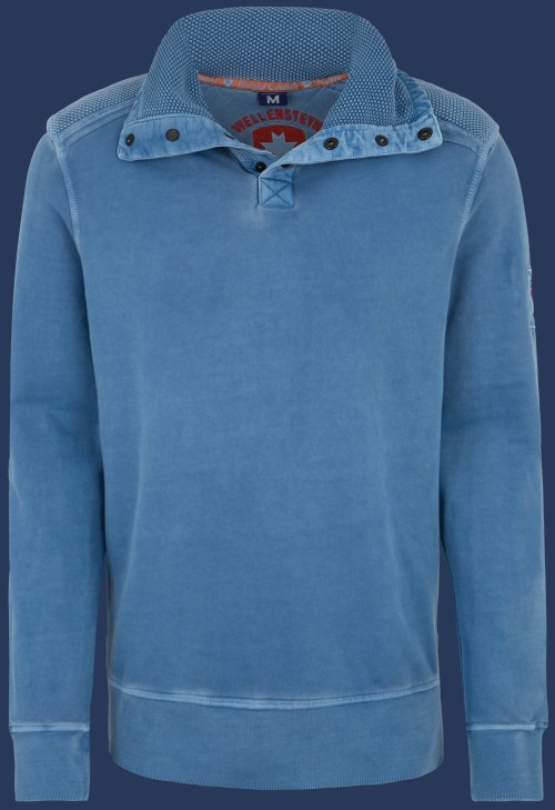 Herren Pullover Backbord, French Terry 400, Moonlightblue Winter BABO-861-MLB-GRÖßE