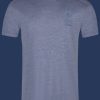 Herren T-Shirts T-Shirt Men OTMSR, LuNitCTec, Greybluemelange Sommer OTMSR-972-GBML-GRÖßE