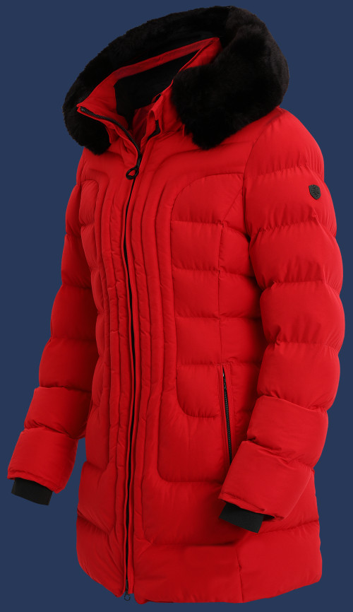 Damen Mäntel Belvitesse Long, PolyAirLite, Red Winter BVDL-44-RD-GRÖßE Damen Mäntel Belvitesse Long, PolyAirLite, Red Winter BVDL-44-RD-GRÖßE